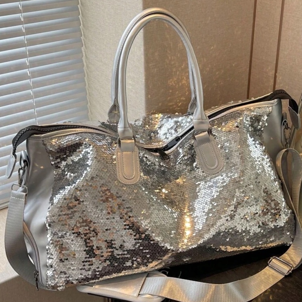 🆕 Sequin Travel Duffel Bag